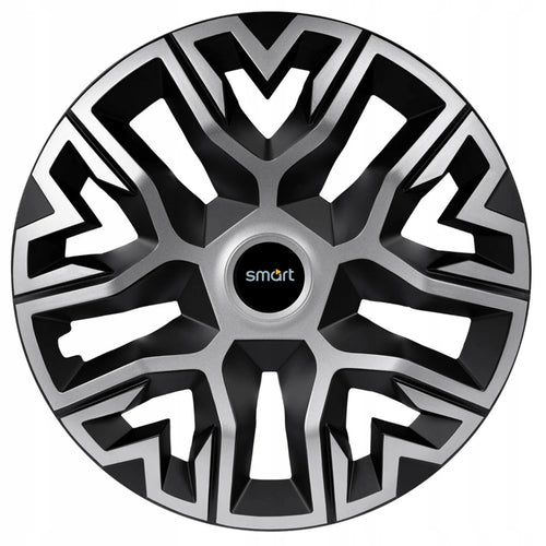 Set 4 Capace Roti 14 " Best Gri-Negru, Compatibile Cu Smart