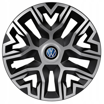 Set 4 Capace Roti 14 inchi (R14), Best Gri-Negru, Compatibile Cu Volkswagen