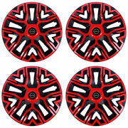 Set 4 Capace Roti 14 `` Best Rosu-Negru, Compatibile Cu Nissan Nou