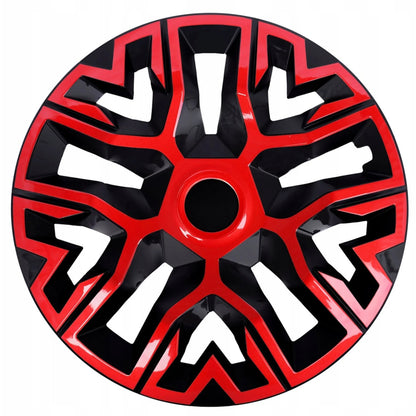 Set 4 Capace Roti 14 " Best Rosu-Negru, Compatibile Cu Seat