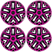 Set 4 Capace Roti 14 `` Best Roz-Negru, Compatibile Cu Mazda