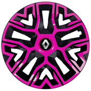 Set 4 Capace Roti 14 inchi (R14) Best Roz-Negru, Compatibile Cu Renault