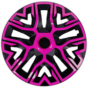 Set 4 Capace Roti 14 inchi (R14) Best Roz-Negru, Compatibile Cu Skoda