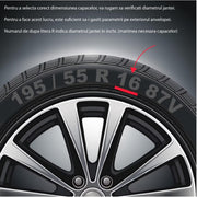 Set 4 Capace Roti 14 `` Best Verde-Negru, Compatibile Cu Citroen