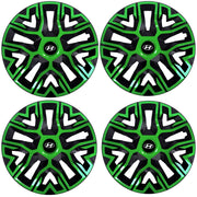 Set 4 Capace Roti 14 `` Best Verde-Negru, Compatibile Cu Hyundai