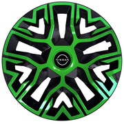 Set 4 Capace Roti 14 inchi (R14), Best Verde-Negru, Compatibile Cu Nissan Nou