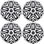 Set 4 Capace Roti 15 `` Best Alb-Negru, Compatibile Cu Kia