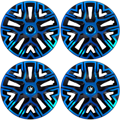 Set 4 Capace Roti 15 `` Best Albastru-Negru, Compatibile Cu BMW
