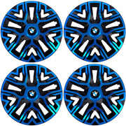 Set 4 Capace Roti 15 `` Best Albastru-Negru, Compatibile Cu BMW