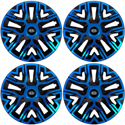 Set 4 Capace Roti 15 " Best Albastru-Negru, Compatibile Cu Kia