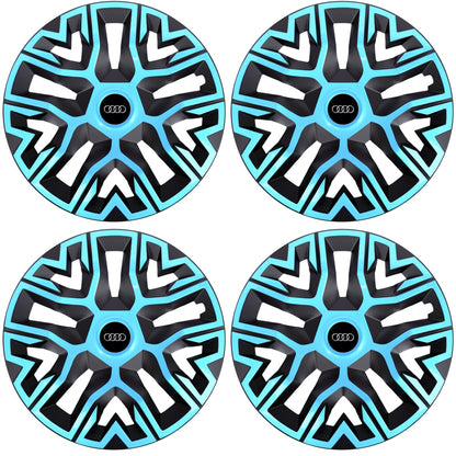 Set 4 Capace Roti 15 " Best Azur-Negru, Compatibile Cu Audi