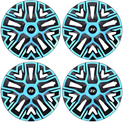 Set 4 Capace Roti 15 `` Best Azur-Negru, Compatibile Cu Hyundai