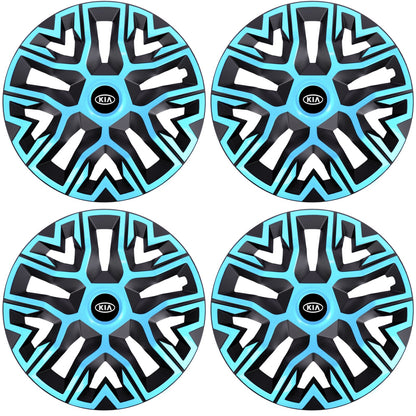 Set 4 Capace Roti 15 `` Best Azur-Negru, Compatibile Cu Kia