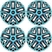 Set 4 Capace Roti 15 `` Best Azur-Negru, Compatibile Cu Kia