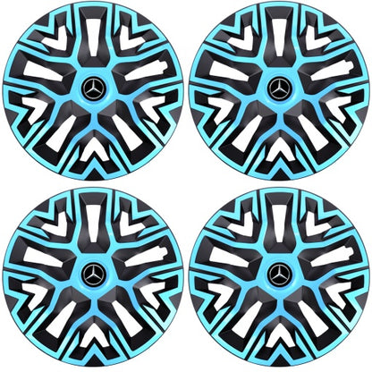 Set 4 Capace Roti 15 `` Best Azur-Negru, Compatibile Cu Mercedes-Benz