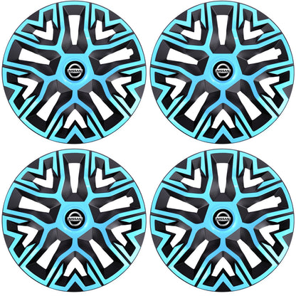 Set 4 Capace Roti 15 " Best Azur-Negru, Compatibile Cu Nissan