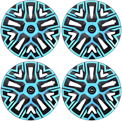 Set 4 Capace Roti 15 `` Best Azur-Negru, Compatibile Cu Opel