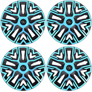 Set 4 Capace Roti 15 `` Best Azur-Negru, Compatibile Cu Opel
