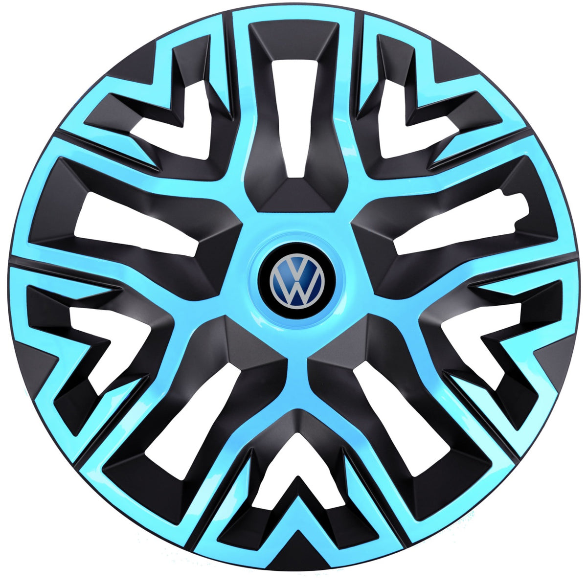 Set 4 Capace Roti 15 " Best Azur-Negru, Compatibile Cu Volkswagen