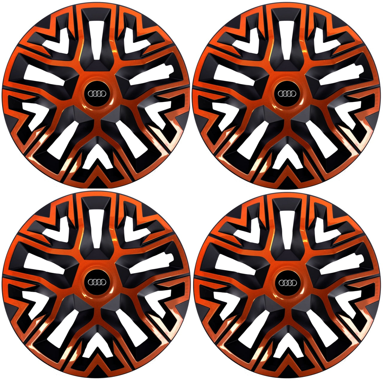 Set 4 Capace Roti 15 " Best Cupru-Negru, Compatibile Cu Audi