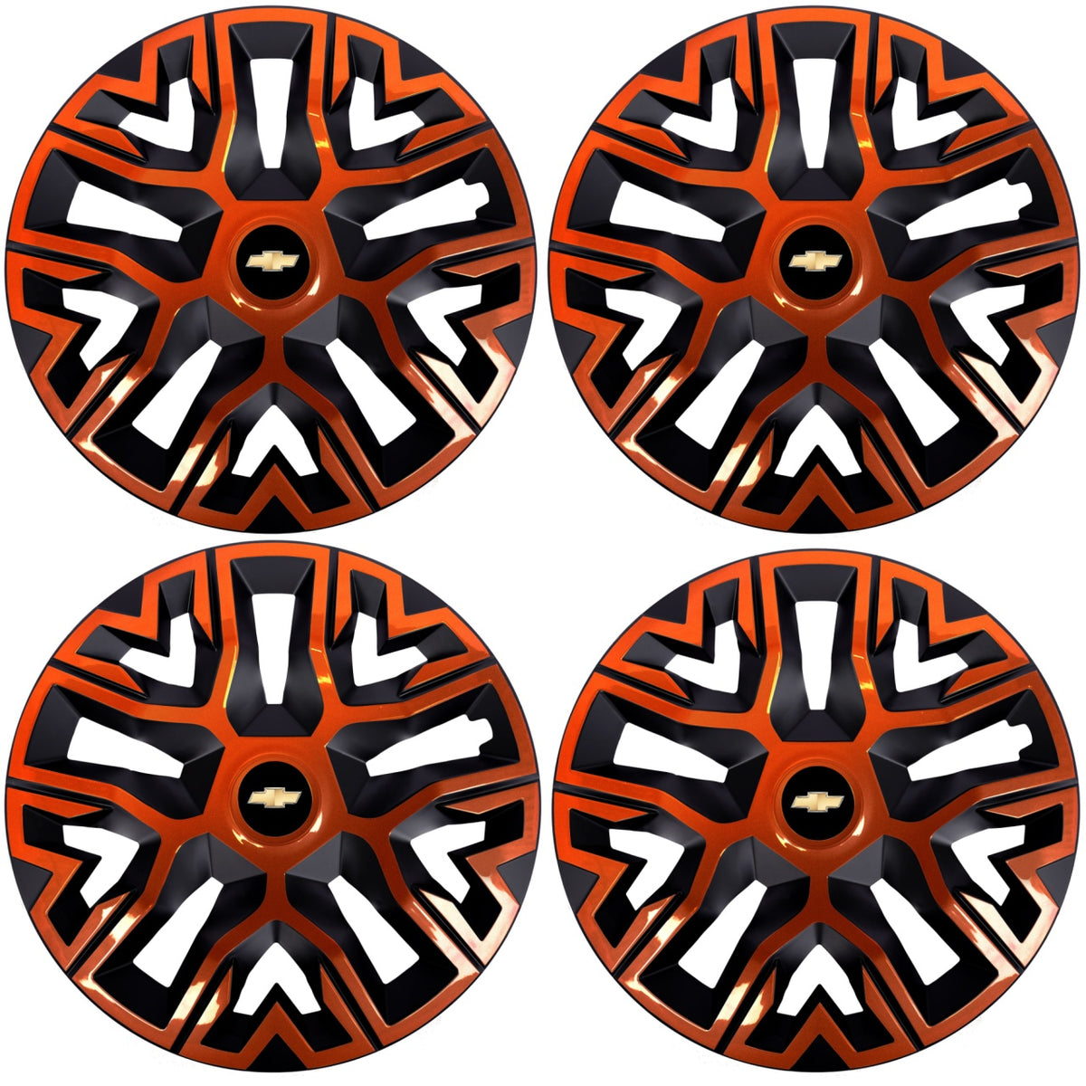 Set 4 Capace Roti 15 `` Best Cupru-Negru, Compatibile Cu Chevrolet