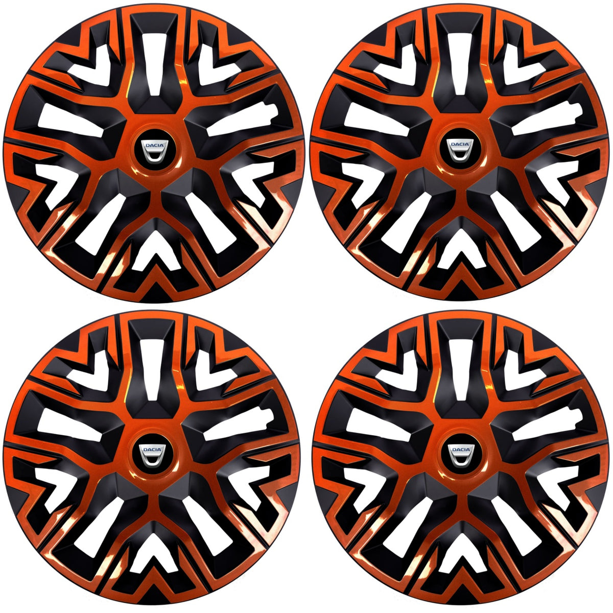 Set 4 Capace Roti 15 `` Best Cupru-Negru, Compatibile Cu Dacia