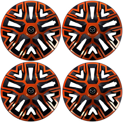 Set 4 Capace Roti 15 " Best Cupru-Negru, Compatibile Cu Mazda