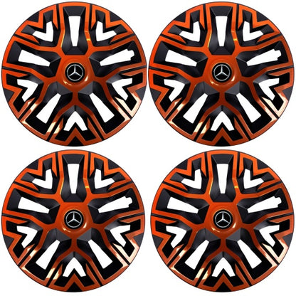 Set 4 Capace Roti 15 " Best Cupru-Negru, Compatibile Cu Mercedes-Benz