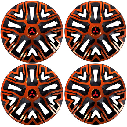 Set 4 Capace Roti 15 " Best Cupru-Negru, Compatibile Cu Mitshubisi