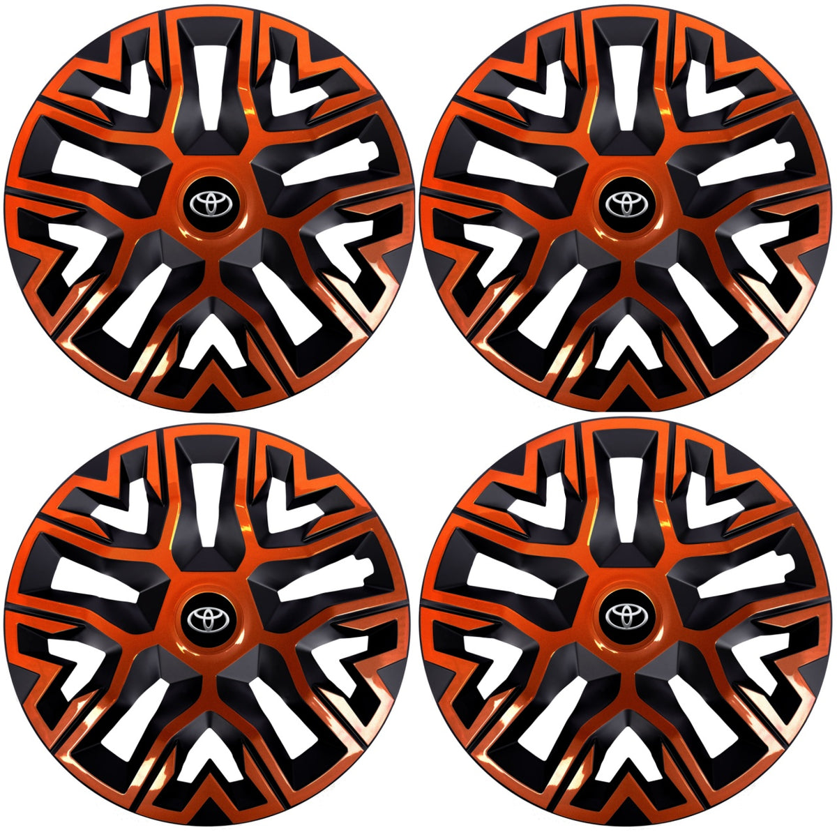 Set 4 Capace Roti 15 `` Best Cupru-Negru, Compatibile Cu Toyota