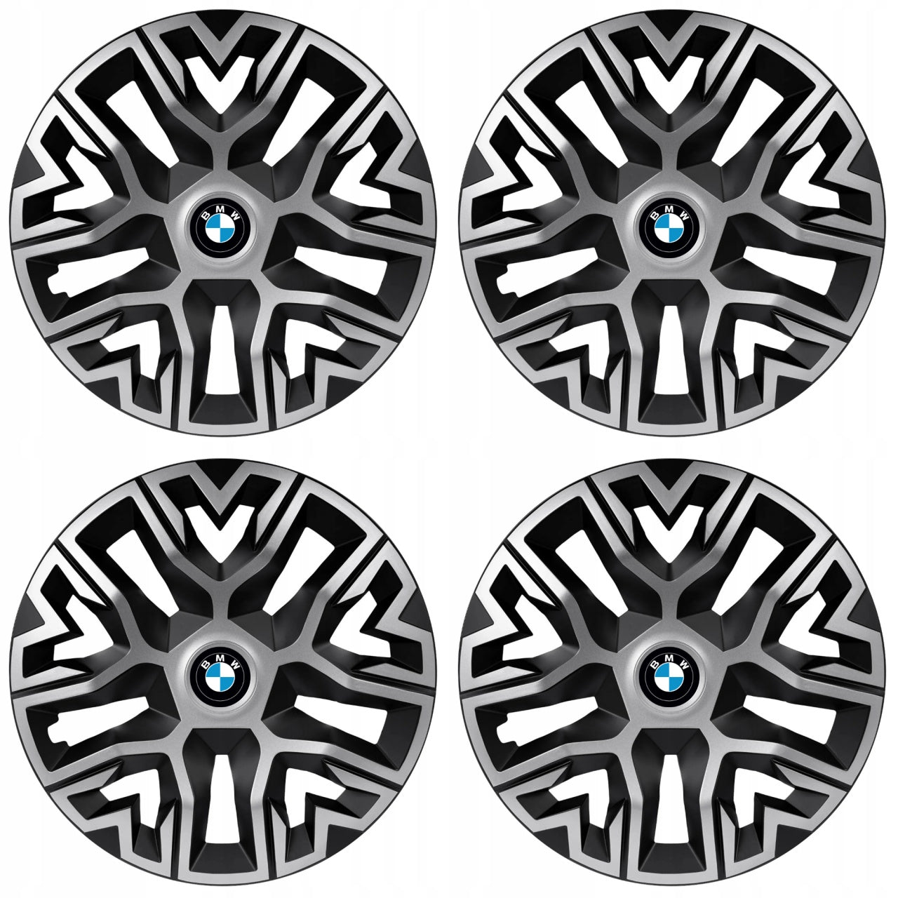 Set 4 Capace Roti 15 " Best Gri-Negru, Compatibile Cu BMW