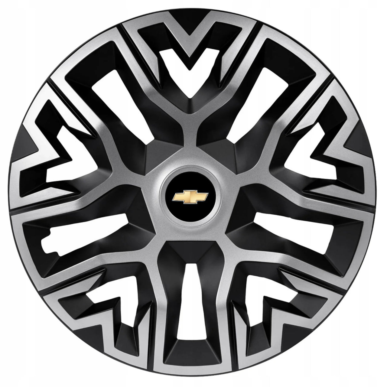 Set 4 Capace Roti 15 " Best Gri-Negru, Compatibile Cu Chevrolet
