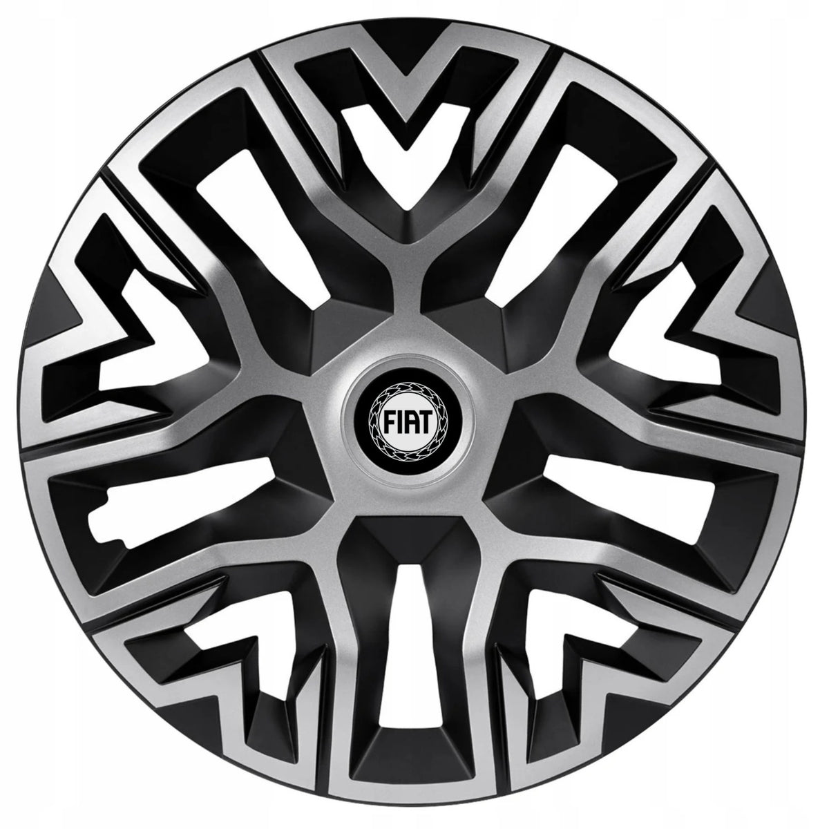 Set 4 Capace Roti 15 " Best Gri-Negru, Compatibile Cu Fiat