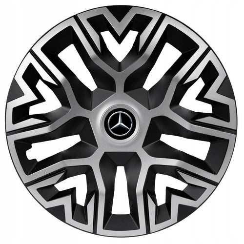 Set 4 Capace Roti 15 " Best Gri-Negru, Compatibile Cu Mercedes-Benz