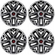 Set 4 Capace Roti 15 `` Best Gri-Negru, Compatibile Cu Mitshubisi