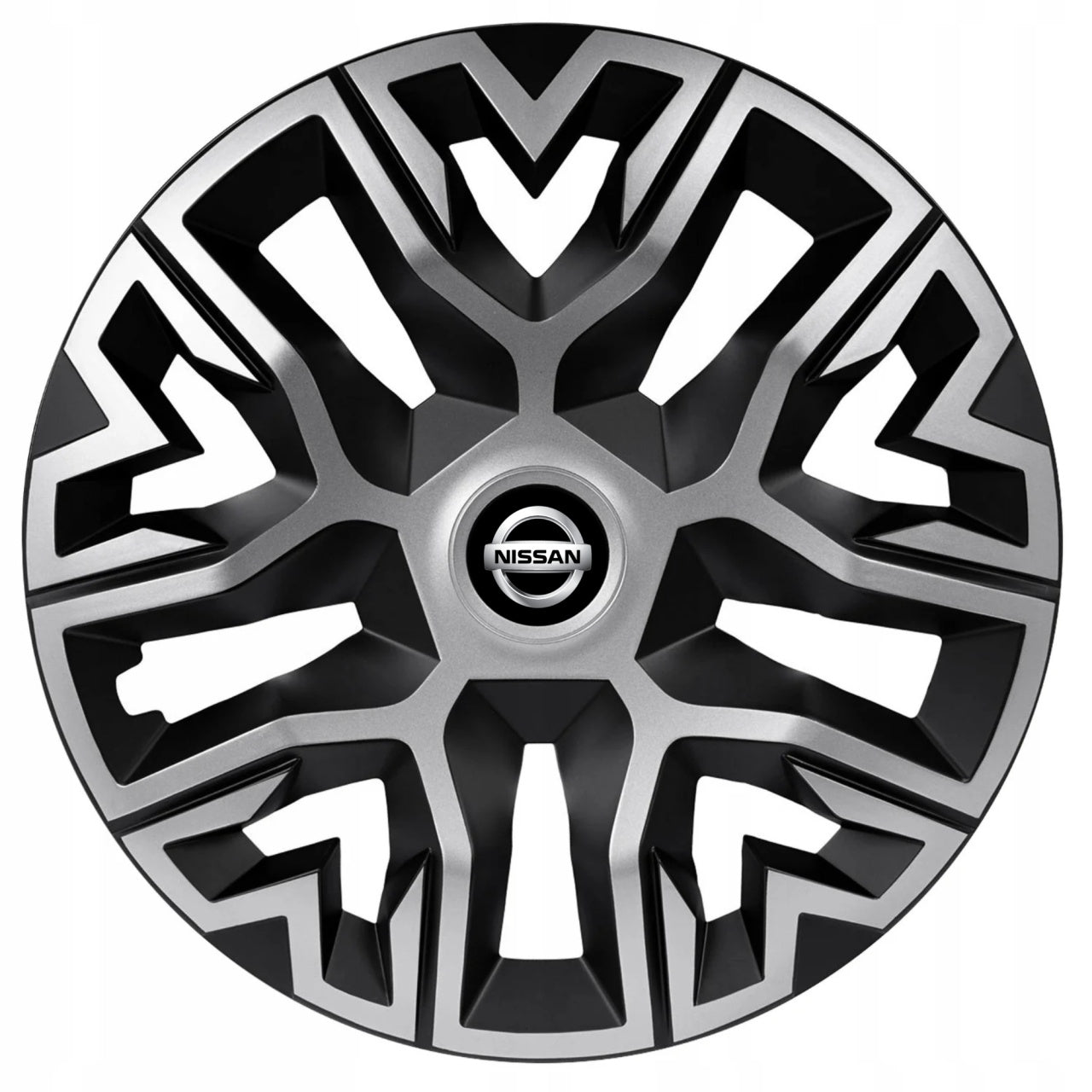Set 4 Capace Roti 15 inchi (R15), Best Gri-Negru, Compatibile Cu Nissan
