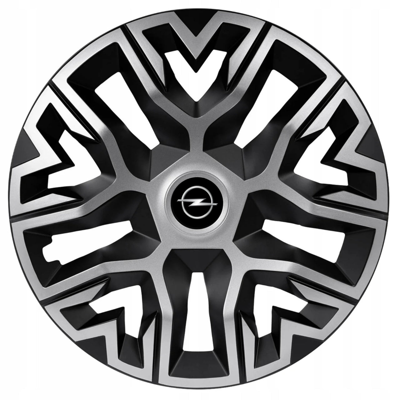 Set 4 Capace Roti 15 " Best Gri-Negru, Compatibile Cu Opel