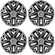 Set 4 Capace Roti 15 `` Best Gri-Negru, Compatibile Cu Peugeot