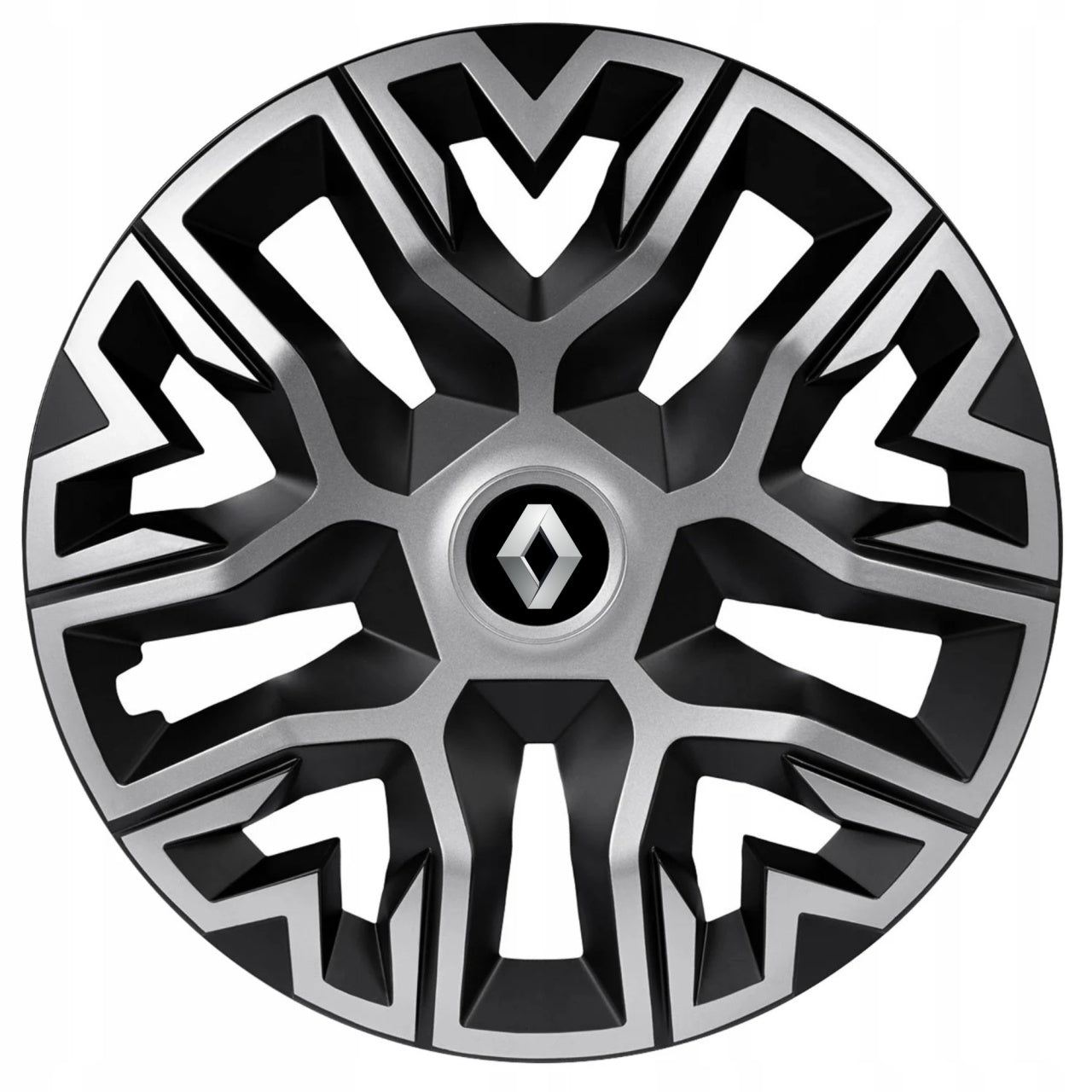 Set 4 Capace Roti 15 " Best Gri-Negru, Compatibile Cu Renault