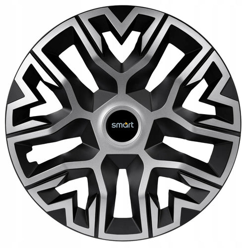 Set 4 Capace Roti 15 inchi (R15), Best Gri-Negru, Compatibile Cu Smart