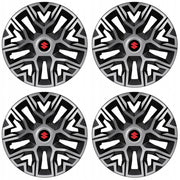 Set 4 Capace Roti 15 `` Best Gri-Negru, Compatibile Cu Suzuki