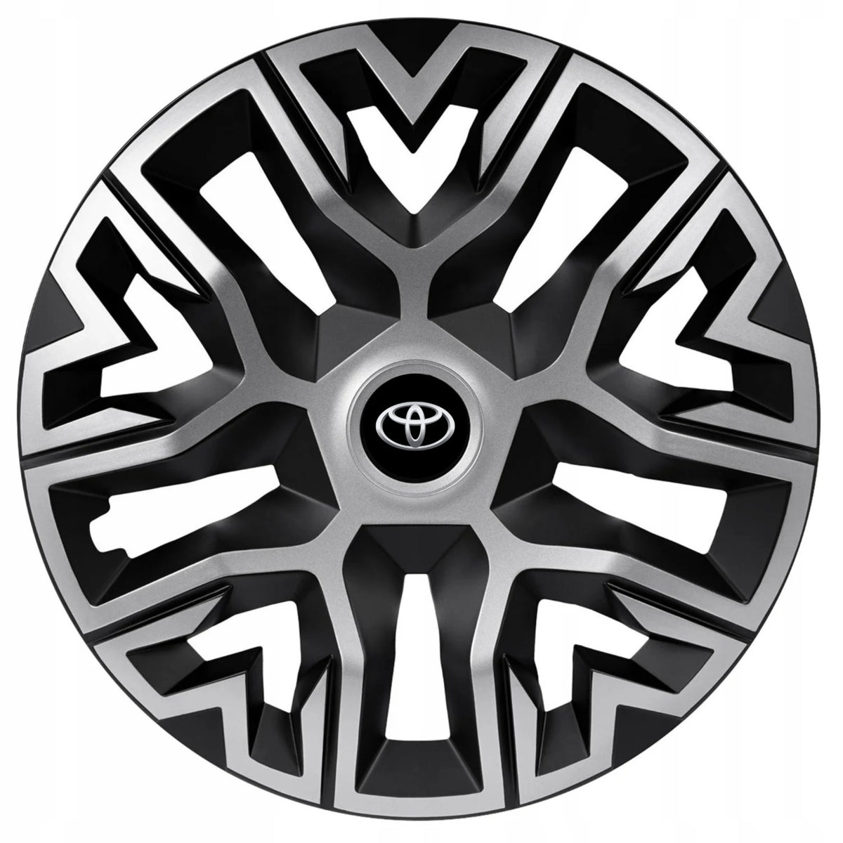 Set 4 Capace Roti 15 " Best Gri-Negru, Compatibile Cu Toyota