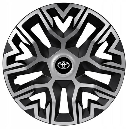 Set 4 Capace Roti 15 " Best Gri-Negru, Compatibile Cu Toyota