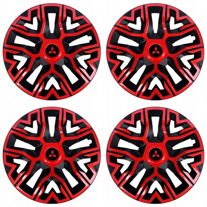 Set 4 Capace Roti 15 `` Best Rosu-Negru, Compatibile Cu Mitshubisi