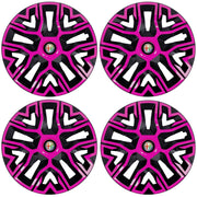 Set 4 Capace Roti 15 `` Best Roz-Negru, Compatibile Cu Alfa Romeo