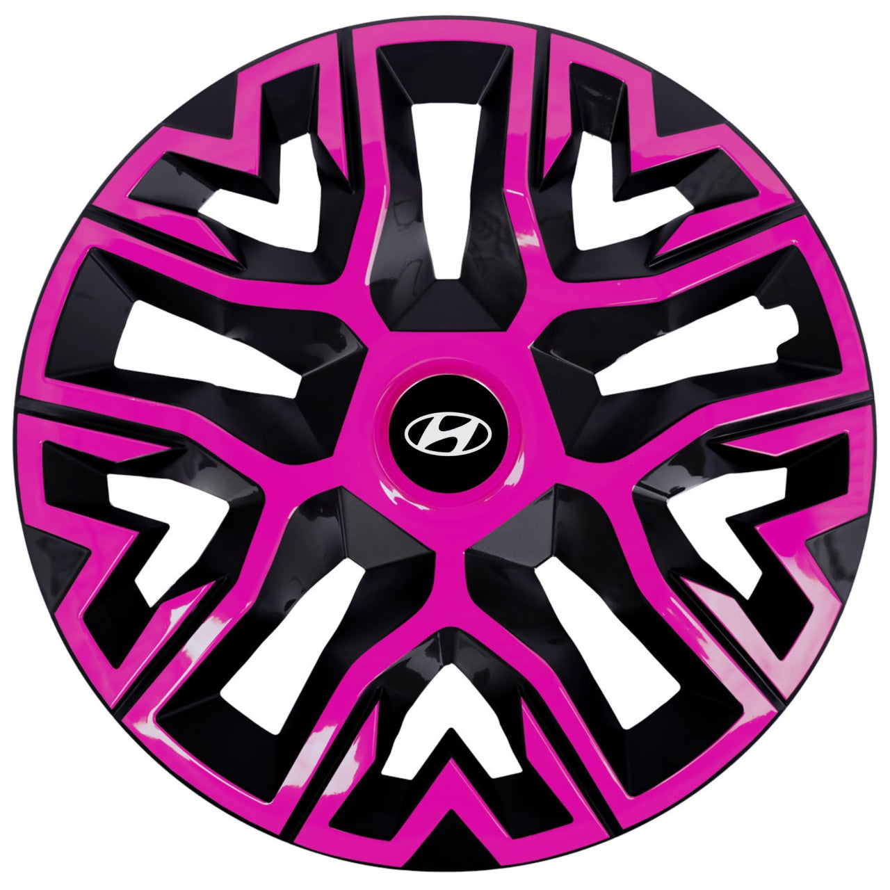Set 4 Capace Roti 15 " Best Roz-Negru, Compatibile Cu Hyundai