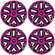 Set 4 Capace Roti 15 inchi (R15) Best Roz-Negru, Compatibile Cu Toyota