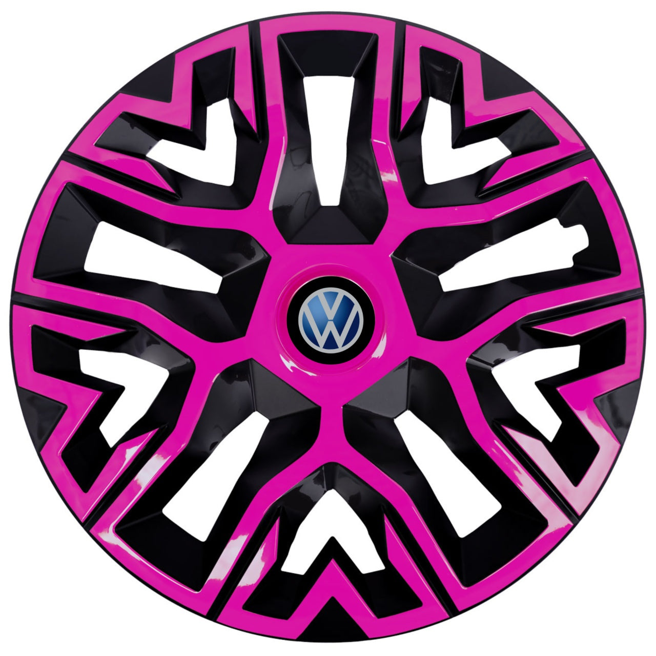 Set 4 Capace Roti 15 " Best Roz-Negru, Compatibile Cu Volkswagen