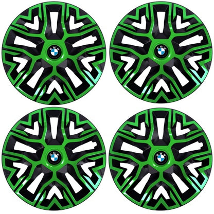 Set 4 Capace Roti 15 " Best Verde-Negru, Compatibile Cu BMW