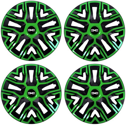 Set 4 Capace Roti 15 `` Best Verde-Negru, Compatibile Cu Dacia Nou